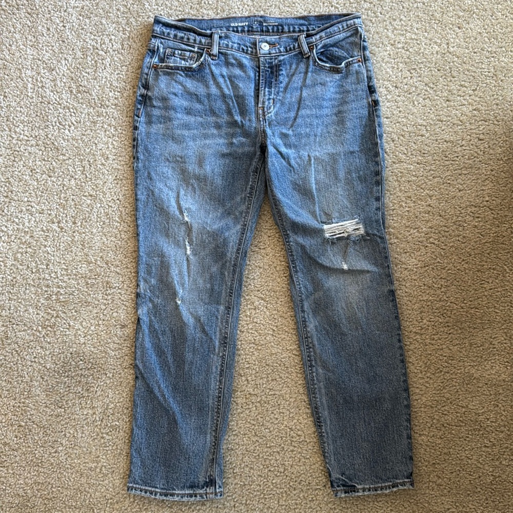 Old Navy Blue Boyfriend Jeans